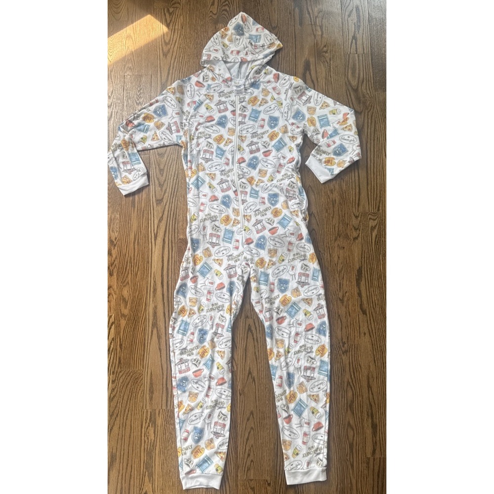 Gilmore Girls Women's Hooded One Piece Pajamas S/M Union Suit PJammy Fleece